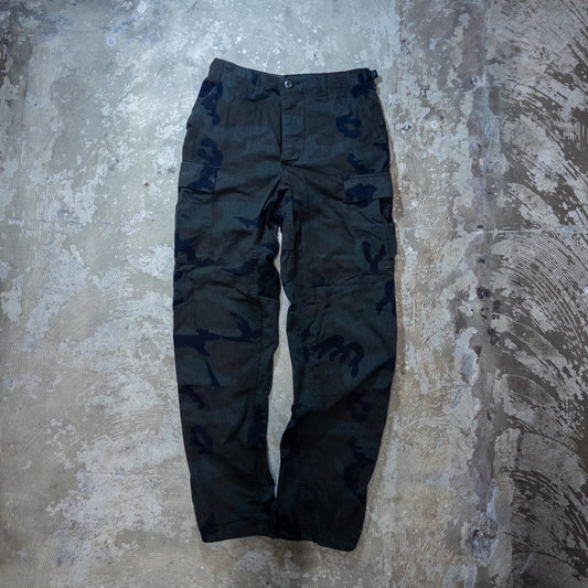 US.ARMY BDU ウッドランドカモパンツ 黒染め SMALL-LONG
