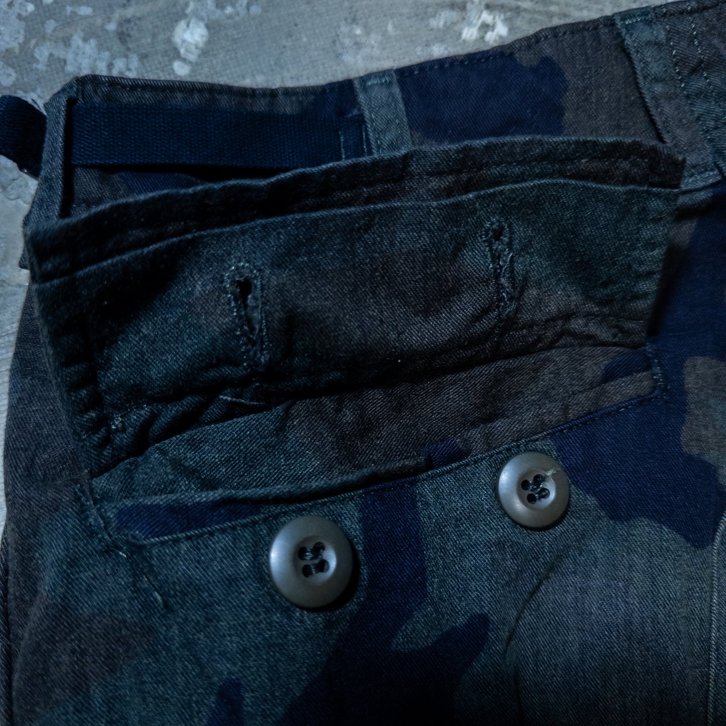 US.ARMY BDU ウッドランドカモパンツ 黒染め SMALL-LONG