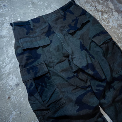 US.ARMY BDU ウッドランドカモパンツ 黒染め SMALL-LONG