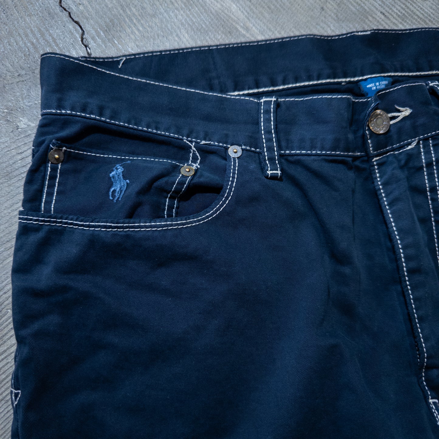 Polo Ralph Lauren ポロラルフローレン 650 STRAIGHT 黒染め コットンツイル 5ポケット チノパンツ