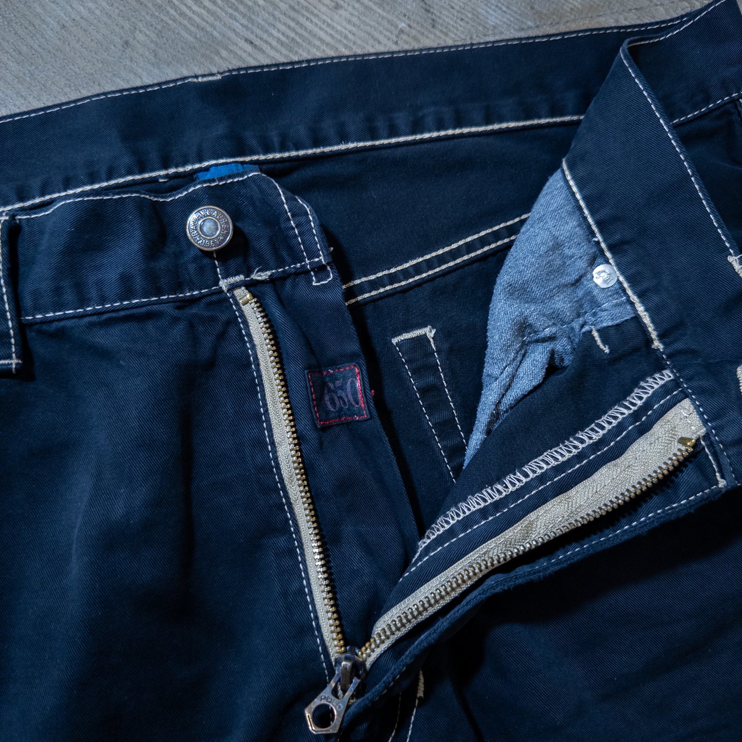 Polo Ralph Lauren ポロラルフローレン 650 STRAIGHT 黒染め コットンツイル 5ポケット チノパンツ