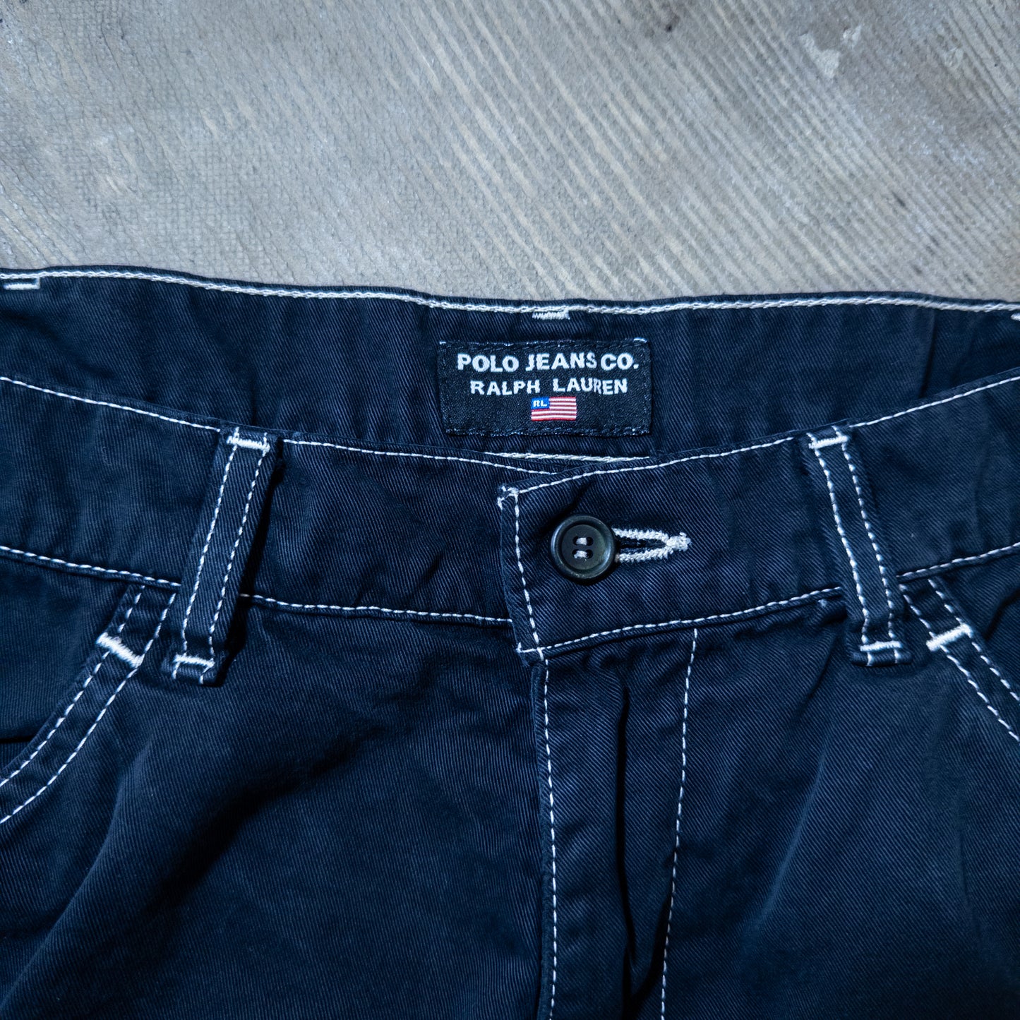 90-00年代 Polo Jeans Co. Ralph Lauren FREIGHTER コットン カーゴパンツ 33×32