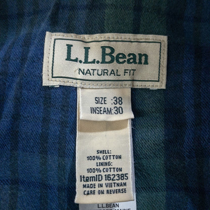 [メンズW37] 90〜00年代 L.L.Bean/エルエルビーン チノパン NATURAL FIT 裏地フランネル ノータック