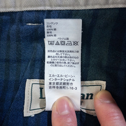 [メンズW37] 90〜00年代 L.L.Bean/エルエルビーン チノパン NATURAL FIT 裏地フランネル ノータック