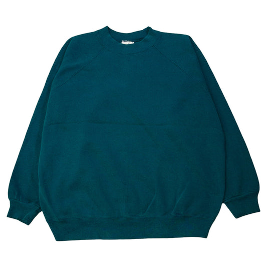 [メンズXL] 80〜90年代 Hanes/ヘインズ スウェット トレーナー 無地 ラグランスリーブ ブランクスウェット