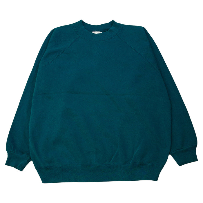 [メンズXL] 80〜90年代 Hanes/ヘインズ スウェット トレーナー 無地 ラグランスリーブ ブランクスウェット