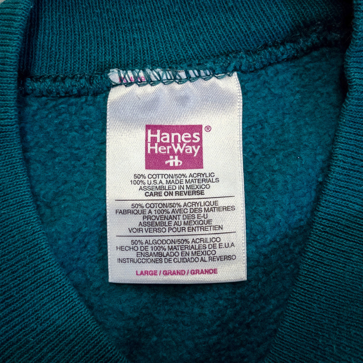 [メンズXL] 80〜90年代 Hanes/ヘインズ スウェット トレーナー 無地 ラグランスリーブ ブランクスウェット