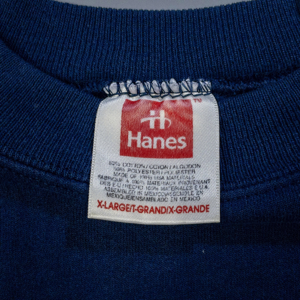 [メンズXXL] 90〜00年代 Hanes/ヘインズ スウェット トレーナー 無地 ラグランスリーブ