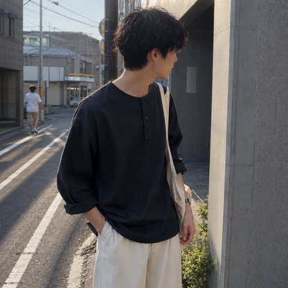 "Deep Black" Dead Stock 70s Soviet Army Sleeping Shirts
