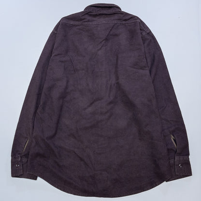 [メンズXXL] 90年代 DEERSKIN 長袖シャツ シャモアクロスシャツ USA製