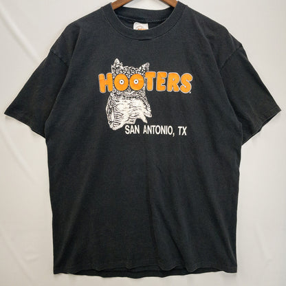 [メンズL] 90年代 Tシャツ Hooters フーターズ プリント