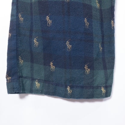 [メンズW31] 00年代 Polo Ralph Lauren/ポロラルフローレン イージーパンツ スリーピングパンツ 総柄 ブラックウォッチ