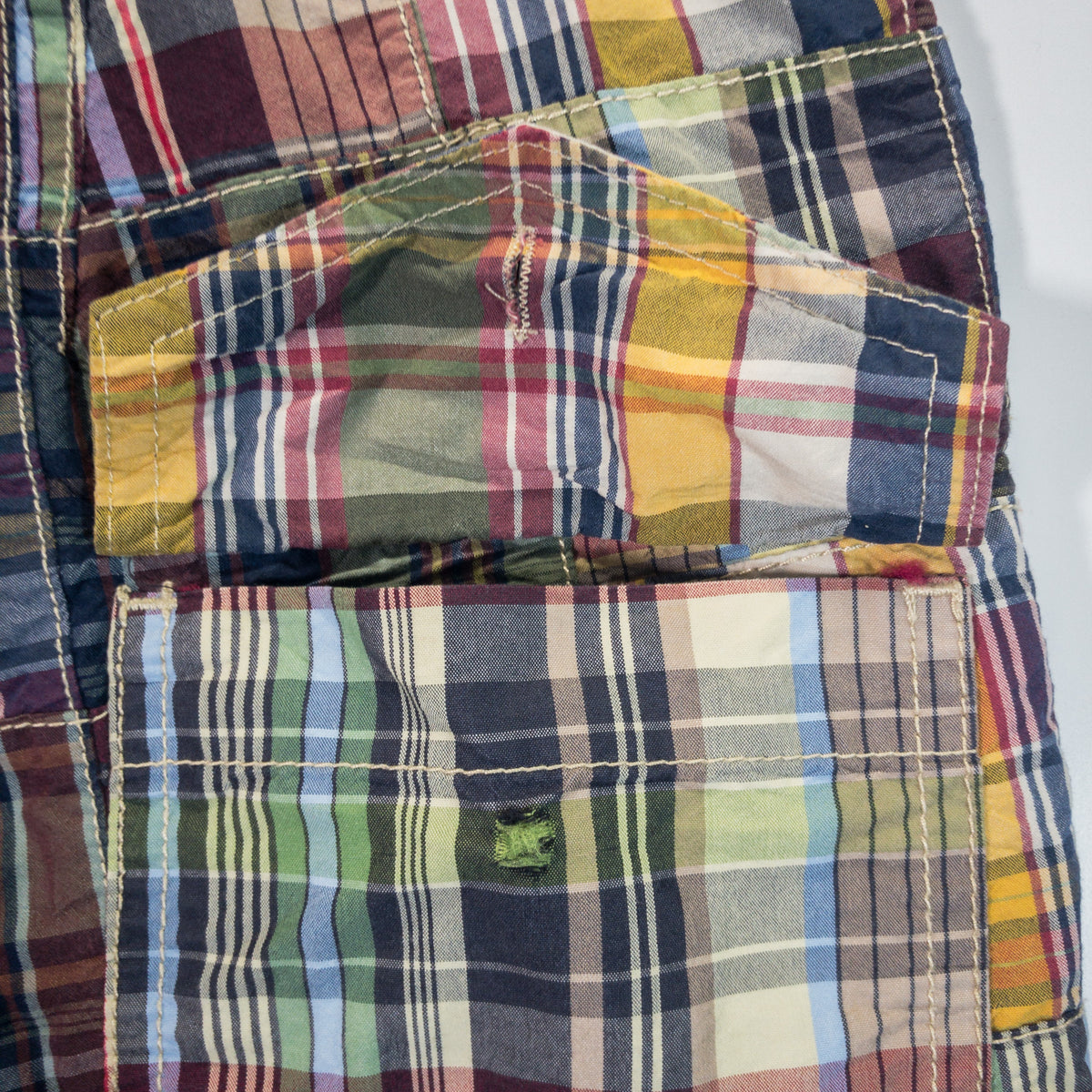 [メンズW37] 00〜10年代 Polo Ralph Lauren/ポロラルフローレン ショートパンツ・ハーフパンツ マドラスチェックショーツ マルチカラー