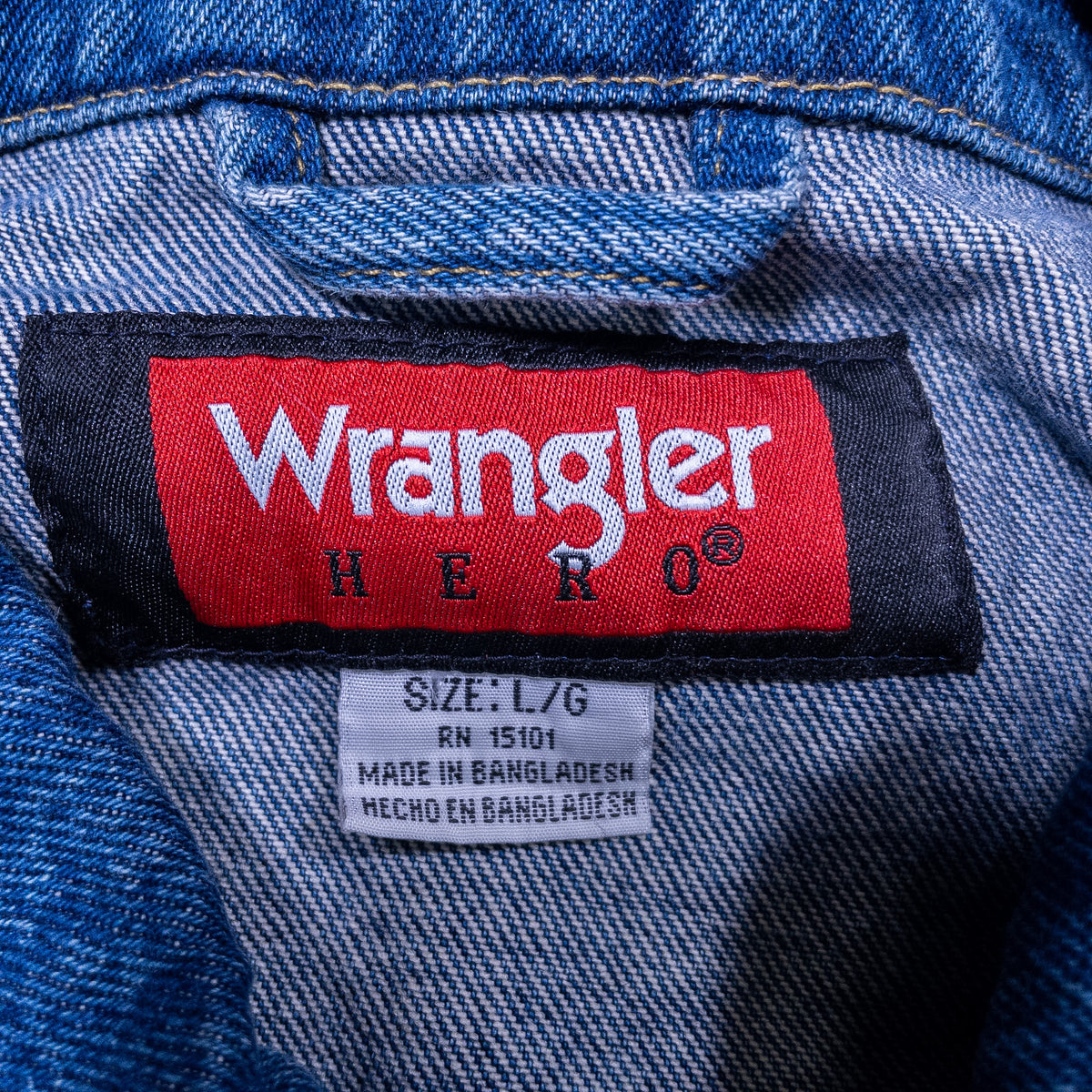 [メンズL] 00年代 Wrangler/ラングラー Gジャン・デニムジャケット HERO