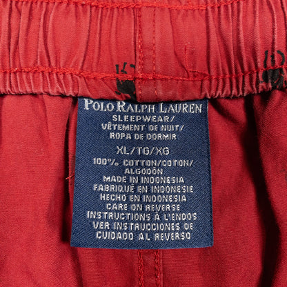 [メンズW36] 90〜00年代 Polo Ralph Lauren/ポロラルフローレン イージーパンツ ポニー総柄 パジャマパンツ