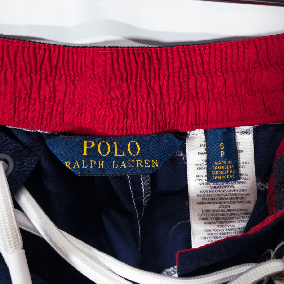 [メンズW30] 00〜10年代 Polo Ralph Lauren/ポロラルフローレン ショートパンツ ナイロンショーツ ロゴプリント