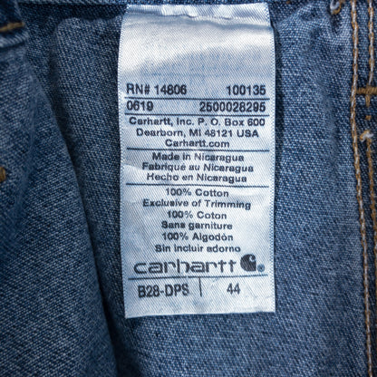 [メンズW43] 00〜10年代 Carhartt/カーハート ショートパンツ デニムショーツ ロゴ