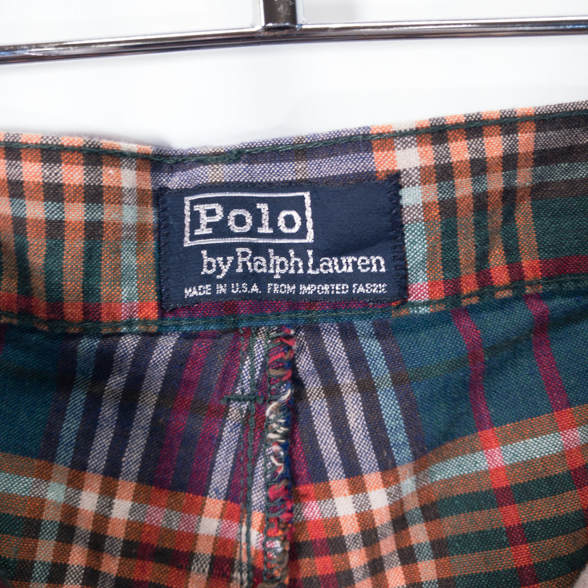 [メンズW35] 90年代 Polo by Ralph Lauren/ポロバイラルフローレン ショートパンツ ショーツ チェック柄