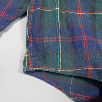[メンズXL] 80〜90年代 L.L.Bean/エルエルビーン ネルシャツ タータンチェック ボタンダウン USA製