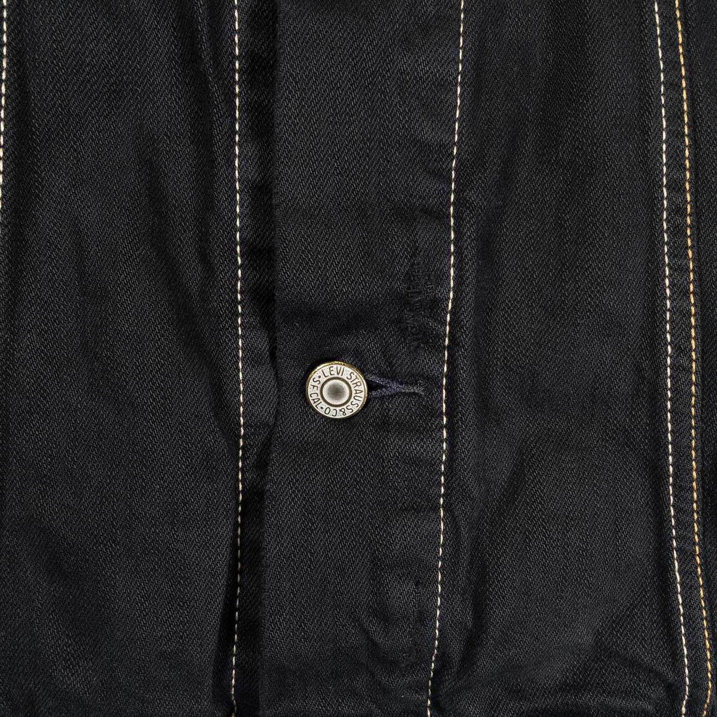 [メンズM] 00年代 Levi's/リーバイス Gジャン・デニムジャケット 黒染め