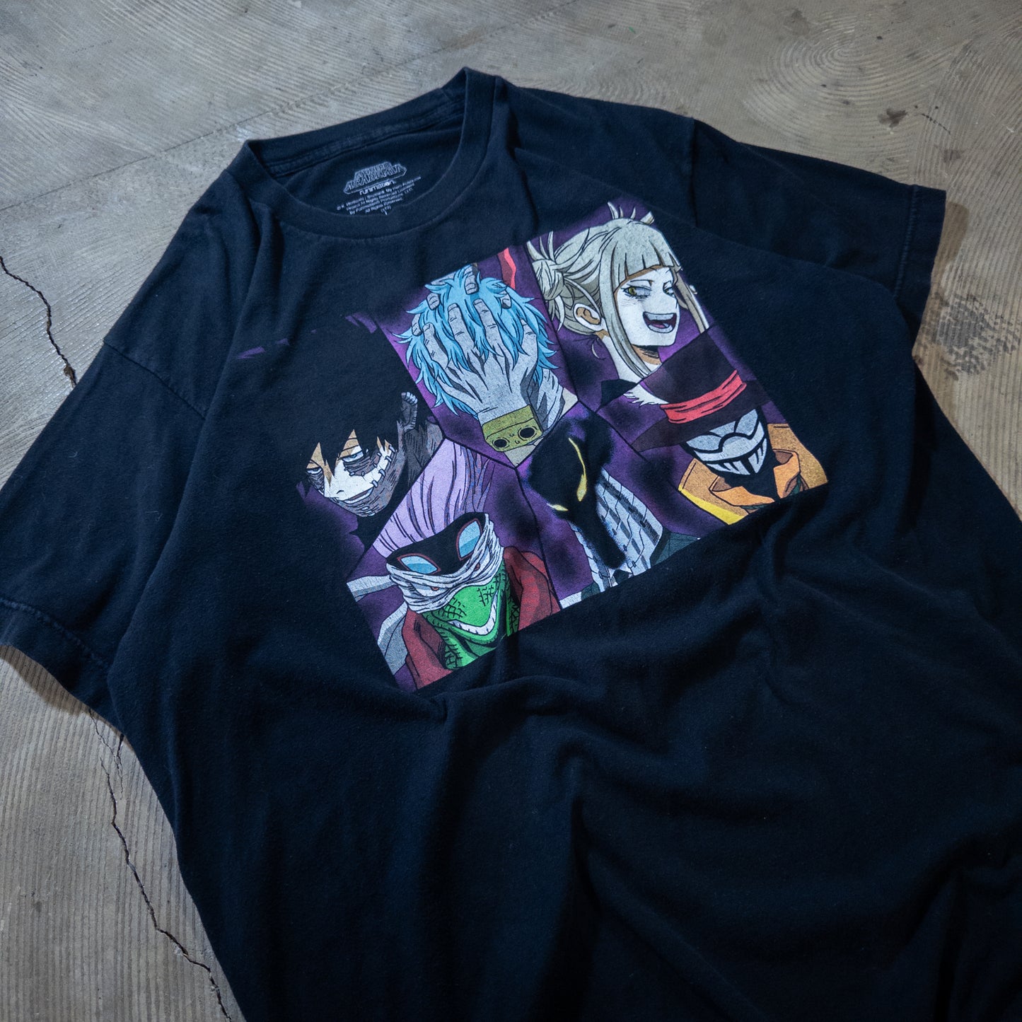 [メンズM] 00年代 Tシャツ アニメT 僕のヒーローアカデミア ヴィラン連合