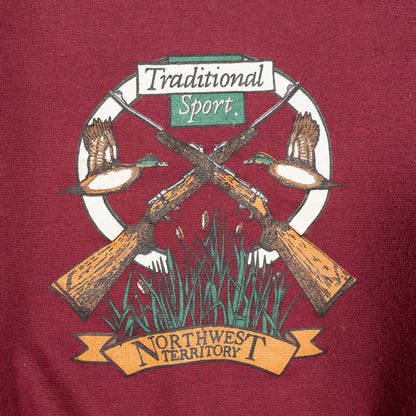 [メンズ3XL] 90〜00年代 NORTHWEST TERRITORY/ノースウエストテリトリー スウェット トレーナー 襟付き ビッグサイズ