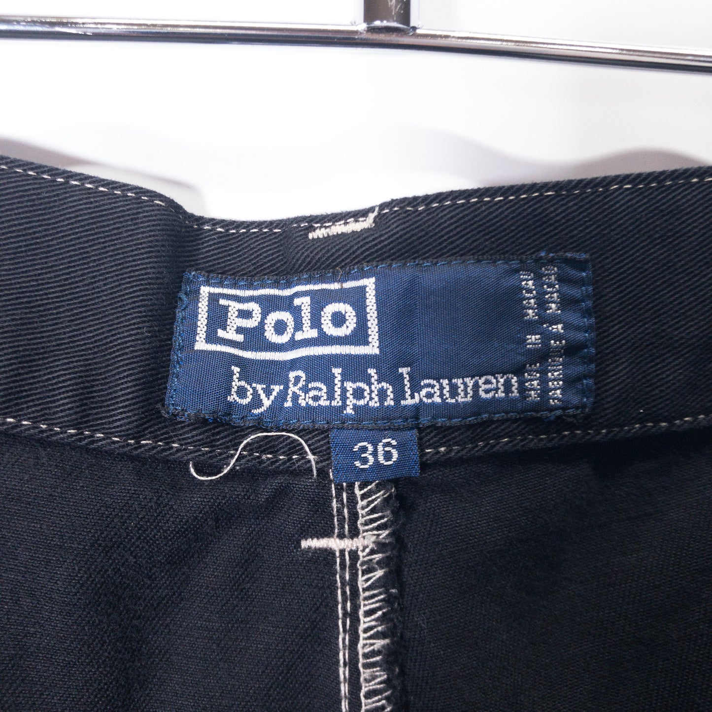 [メンズW33] 90〜00年代 Polo by Ralph Lauren/ポロバイラルフローレン チノパン 黒染め
