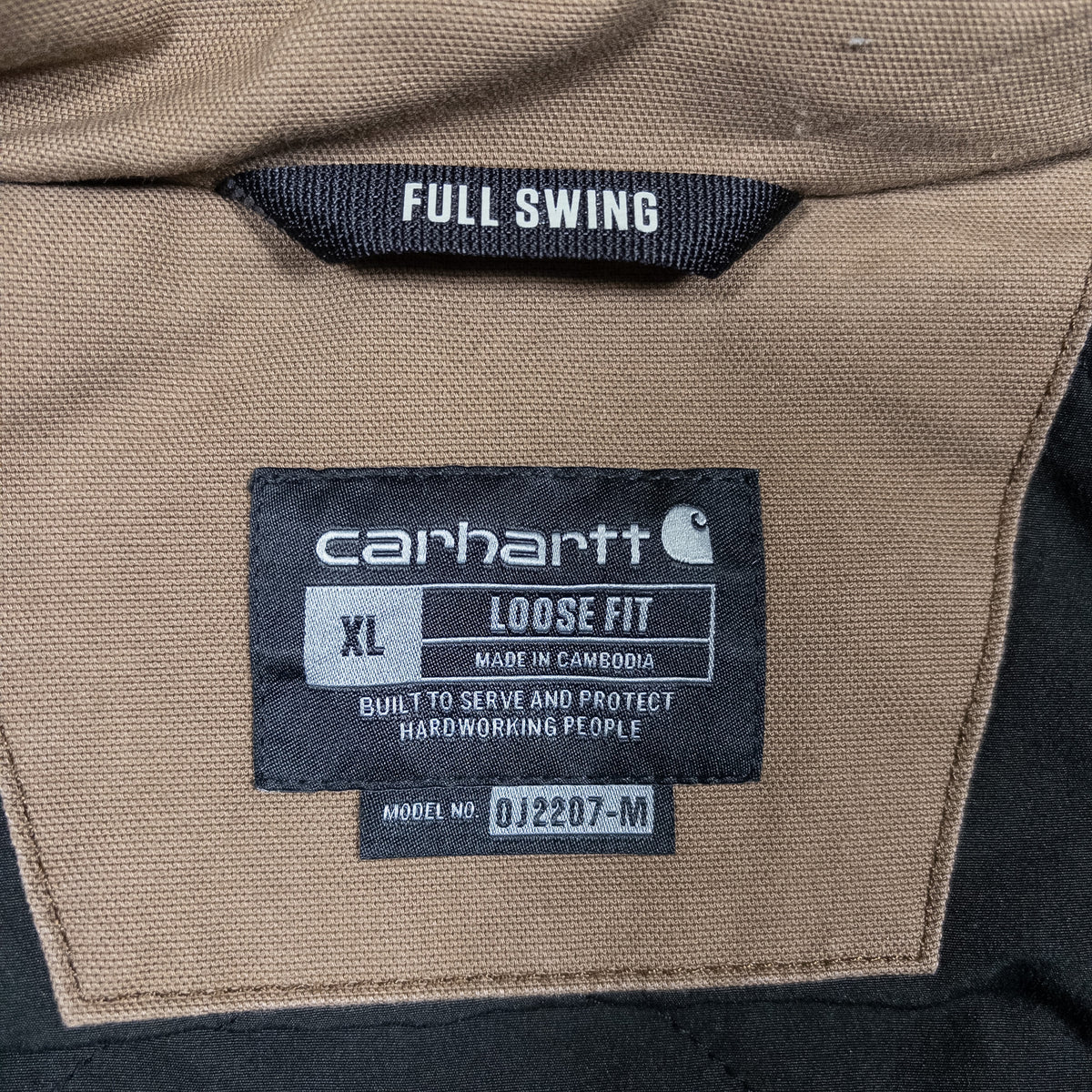 [メンズXXL] 00年代 Carhartt/カーハート フルスイング 中綿 フードジャケット