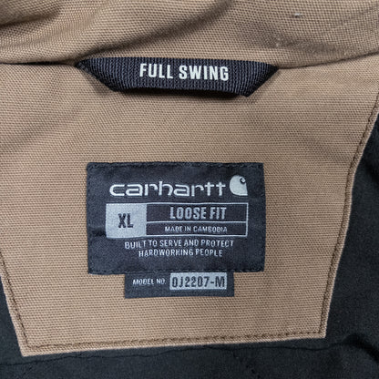 [メンズXXL] 00年代 Carhartt/カーハート フルスイング 中綿 フードジャケット