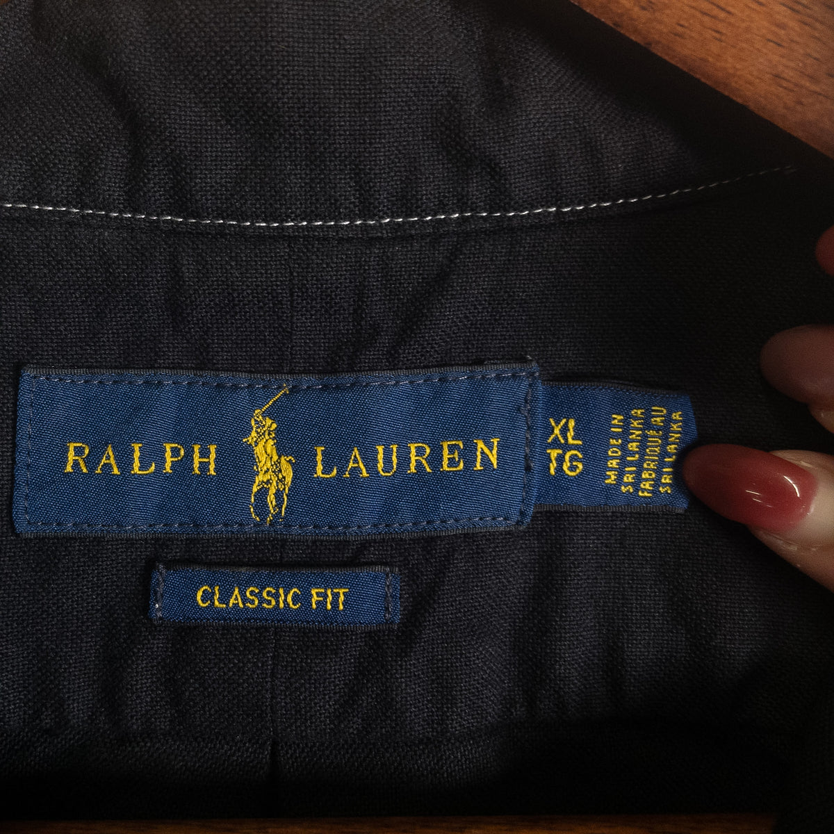 [メンズXL] 00年代 Ralph Lauren/ラルフローレン 半袖シャツ 総柄 ヤシの木 黒染め