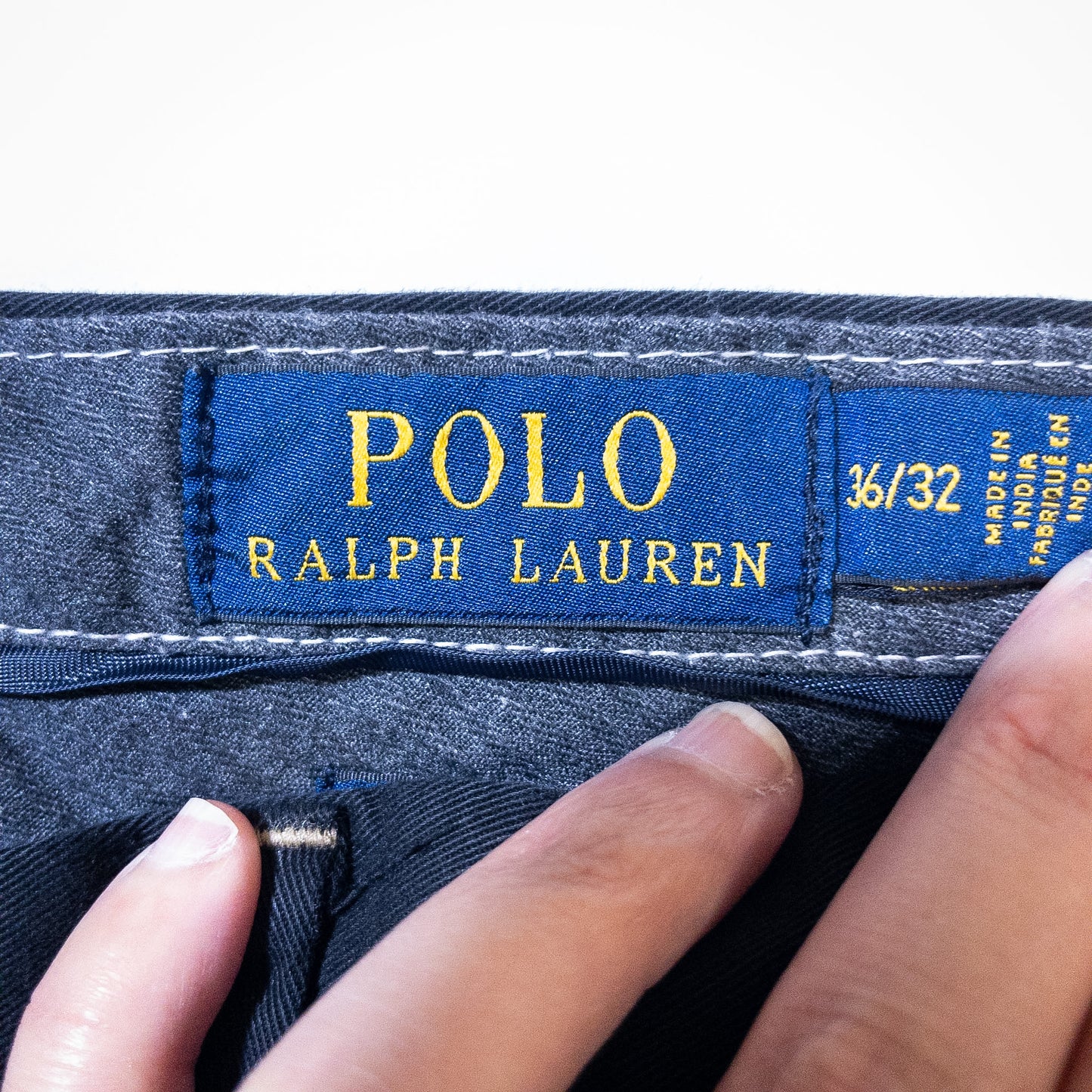 [メンズW35] 00年代 Polo Ralph Lauren/ポロラルフローレン チノパン 黒染め