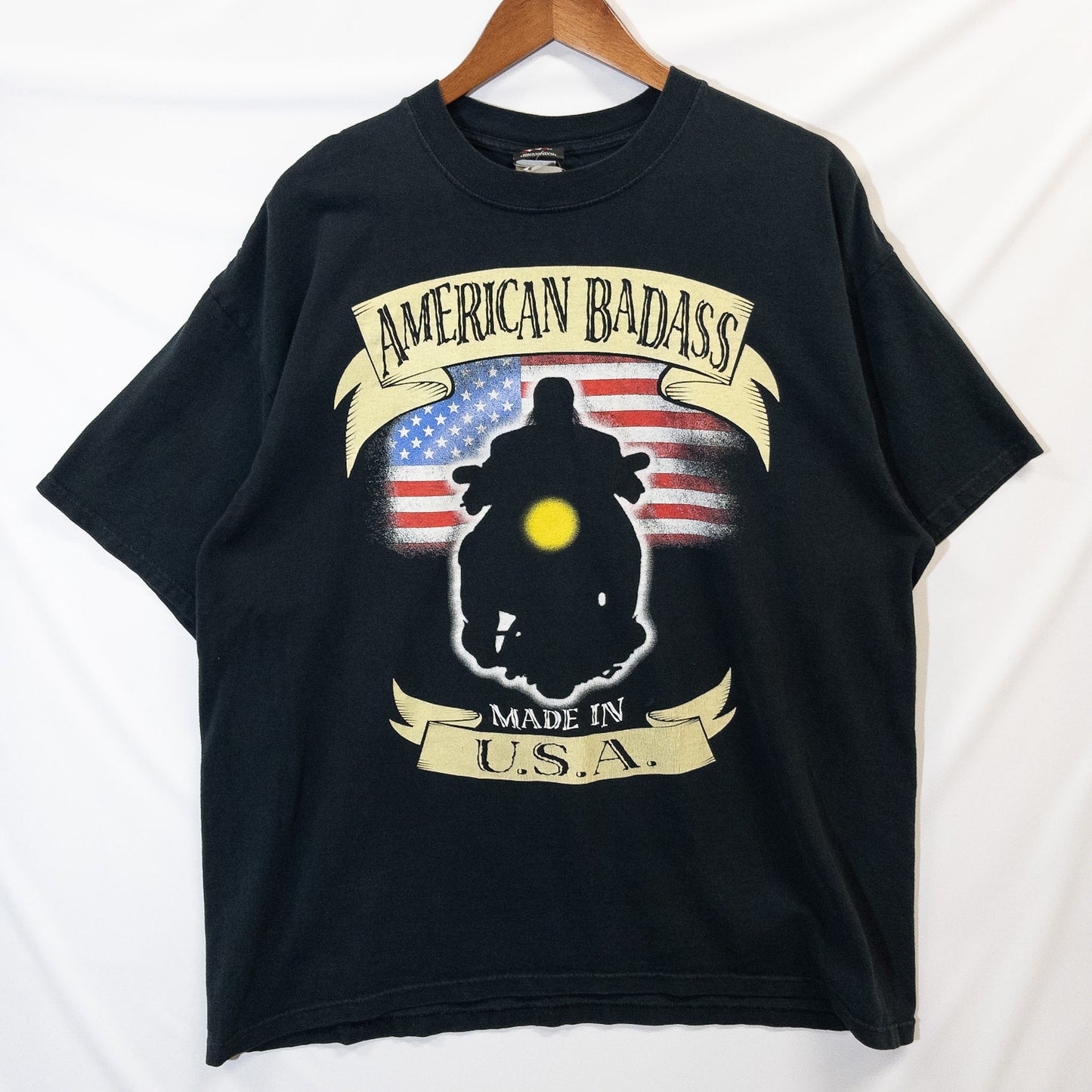 American Badass アメリカンバダス アンダーテイカー プロレスTシャツ XXL ブラック プリント WWF GILDAN/ギルダン