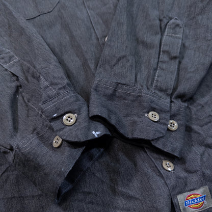 [メンズL] 00年代 Dickies/ディッキーズ 長袖シャツ ワークシャツ