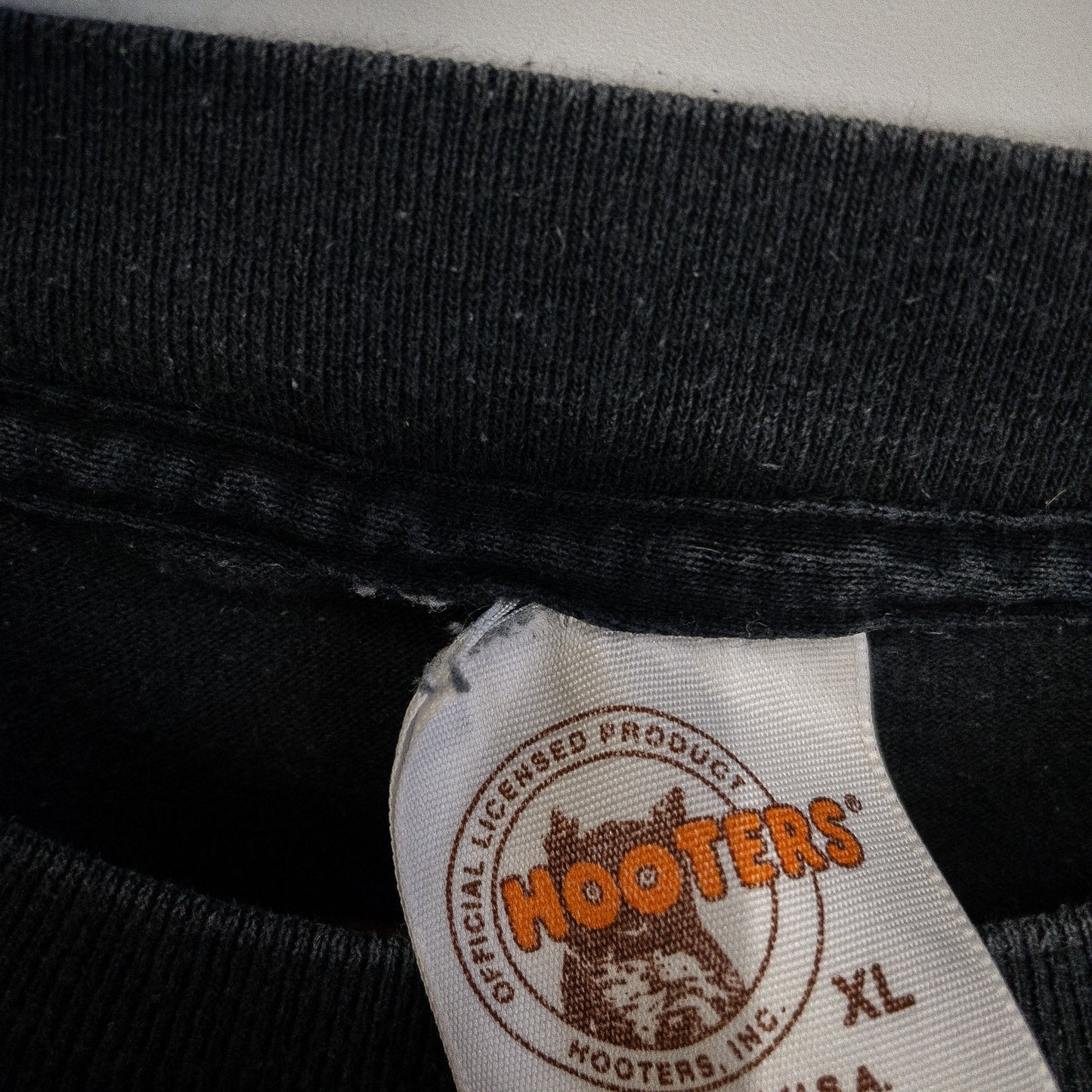 Hooters フーターズ Tシャツ XL ブラック プリント入り
