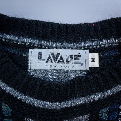 [メンズL] 90年代 LAVANE ニット セーター 3Dニット USA製