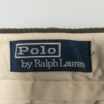 [メンズW31] 90年代 Polo by Ralph Lauren/ポロバイラルフローレン スラックス 2タック コットン トラウザーズ