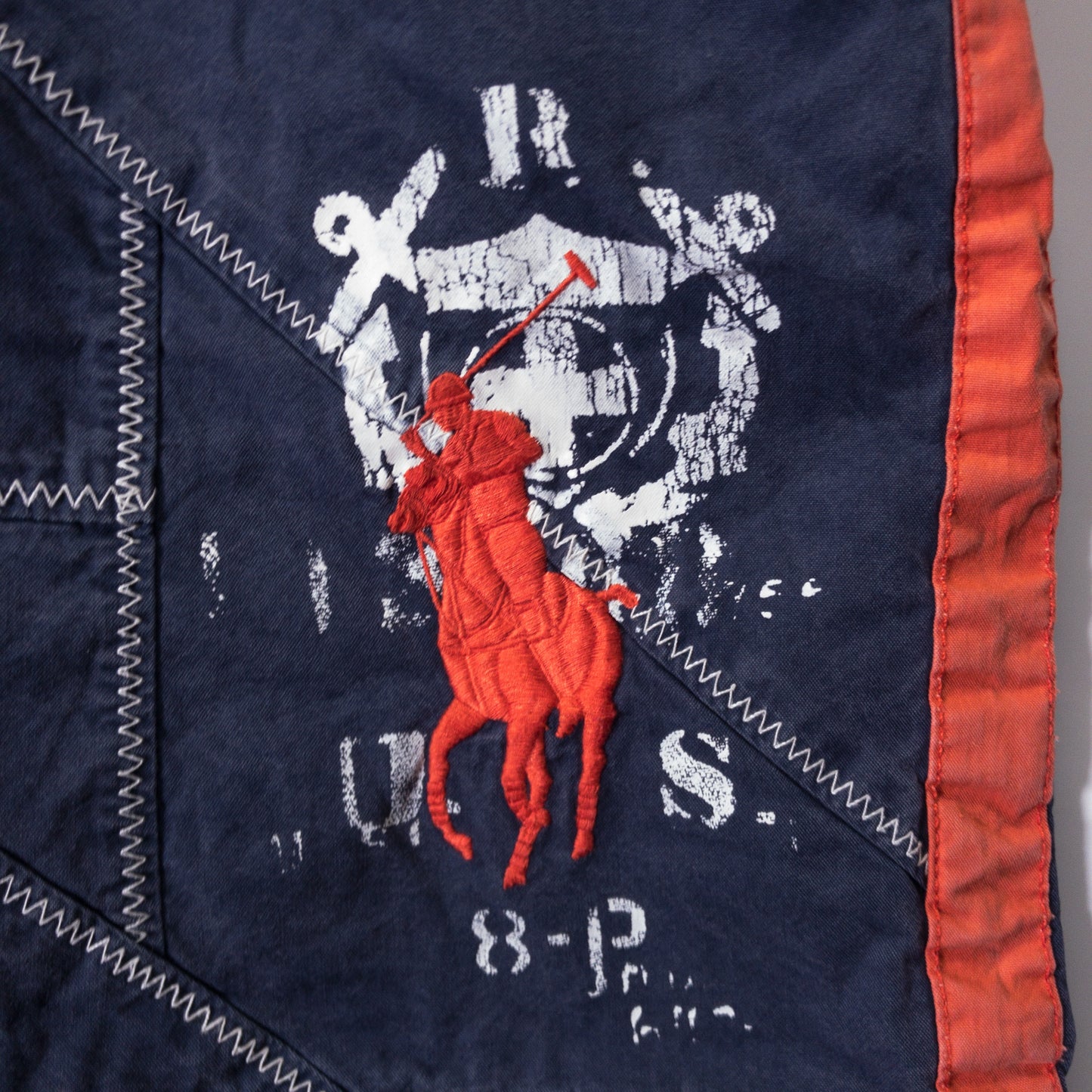 スイムショーツ 2XL ネイビー 刺繍ロゴ ポケット付 Polo Ralph Lauren/ポロラルフローレン