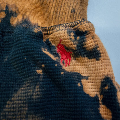 [メンズM] 90〜00年代 Polo Ralph Lauren/ポロラルフローレン スウェットパンツ スリーピングパンツ サーマル生地 タイダイ染め
