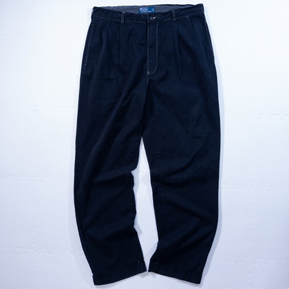 [メンズW33] 90〜00年代 Polo by Ralph Lauren/ポロバイラルフローレン チノパン 黒染め