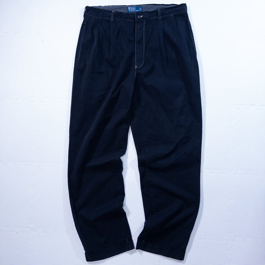 [メンズW33] 90〜00年代 Polo by Ralph Lauren/ポロバイラルフローレン チノパン 黒染め