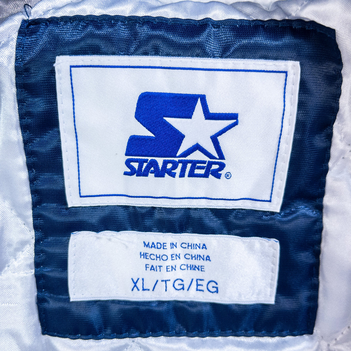[メンズL] 00年代 STARTER/スターター スタジャン NFL COWBOYS ナイロンスタジャン アワードジャケット