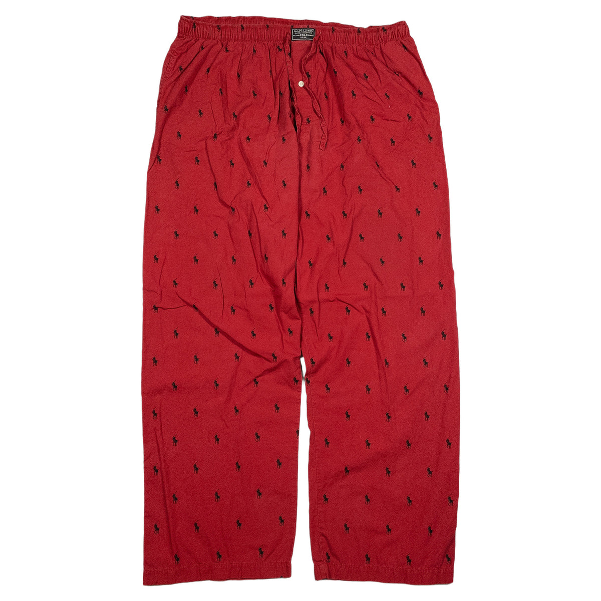 [メンズW36] 90〜00年代 Polo Ralph Lauren/ポロラルフローレン イージーパンツ ポニー総柄 パジャマパンツ