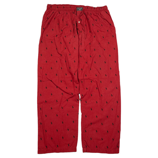 [メンズW36] 90〜00年代 Polo Ralph Lauren/ポロラルフローレン イージーパンツ ポニー総柄 パジャマパンツ