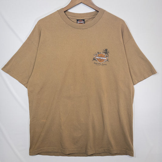Harley-Davidson ハーレーダビッドソン Tシャツ XL ブラウン ロゴプリント