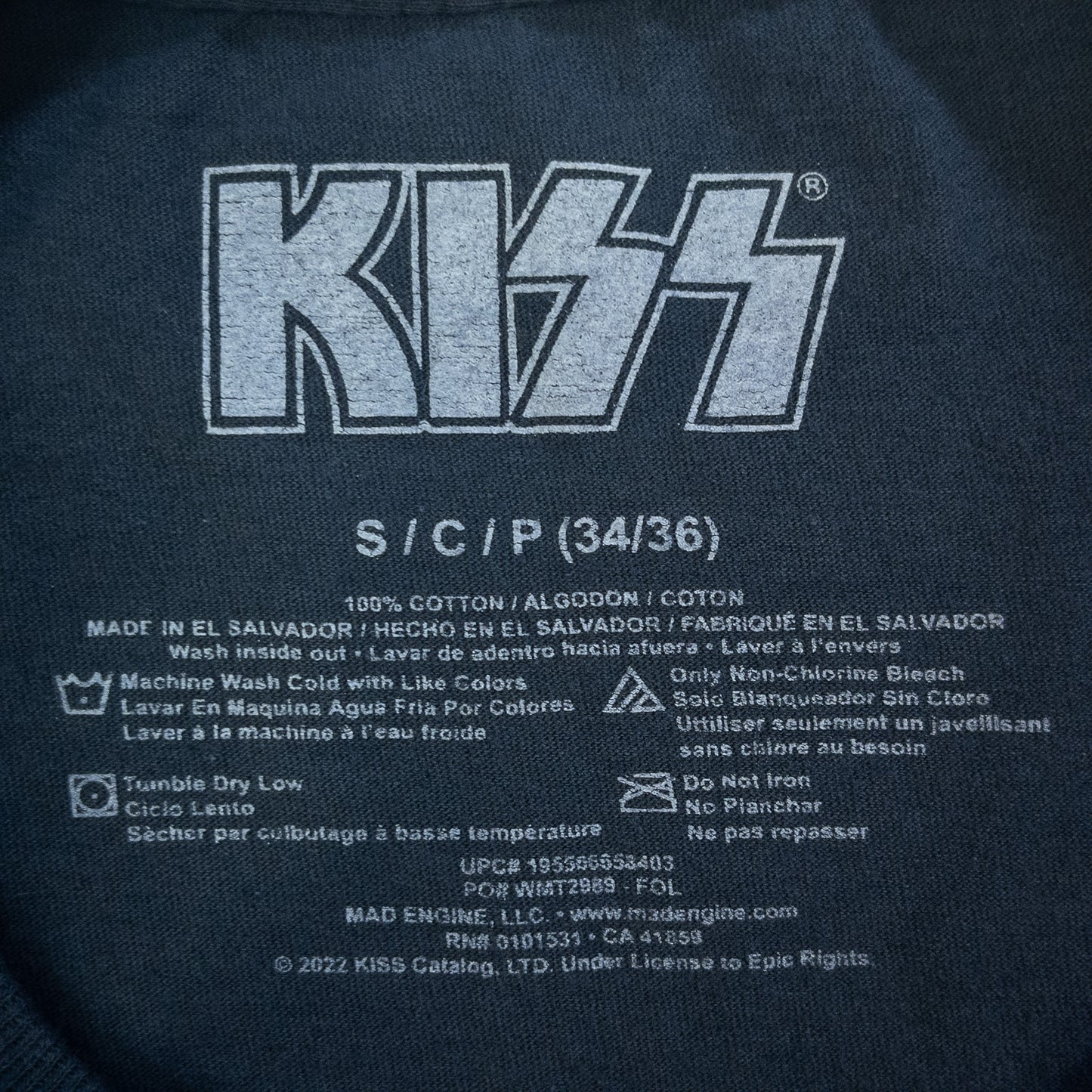 [メンズXS] 00年代 KISS キッス Tシャツ バンドT バンT