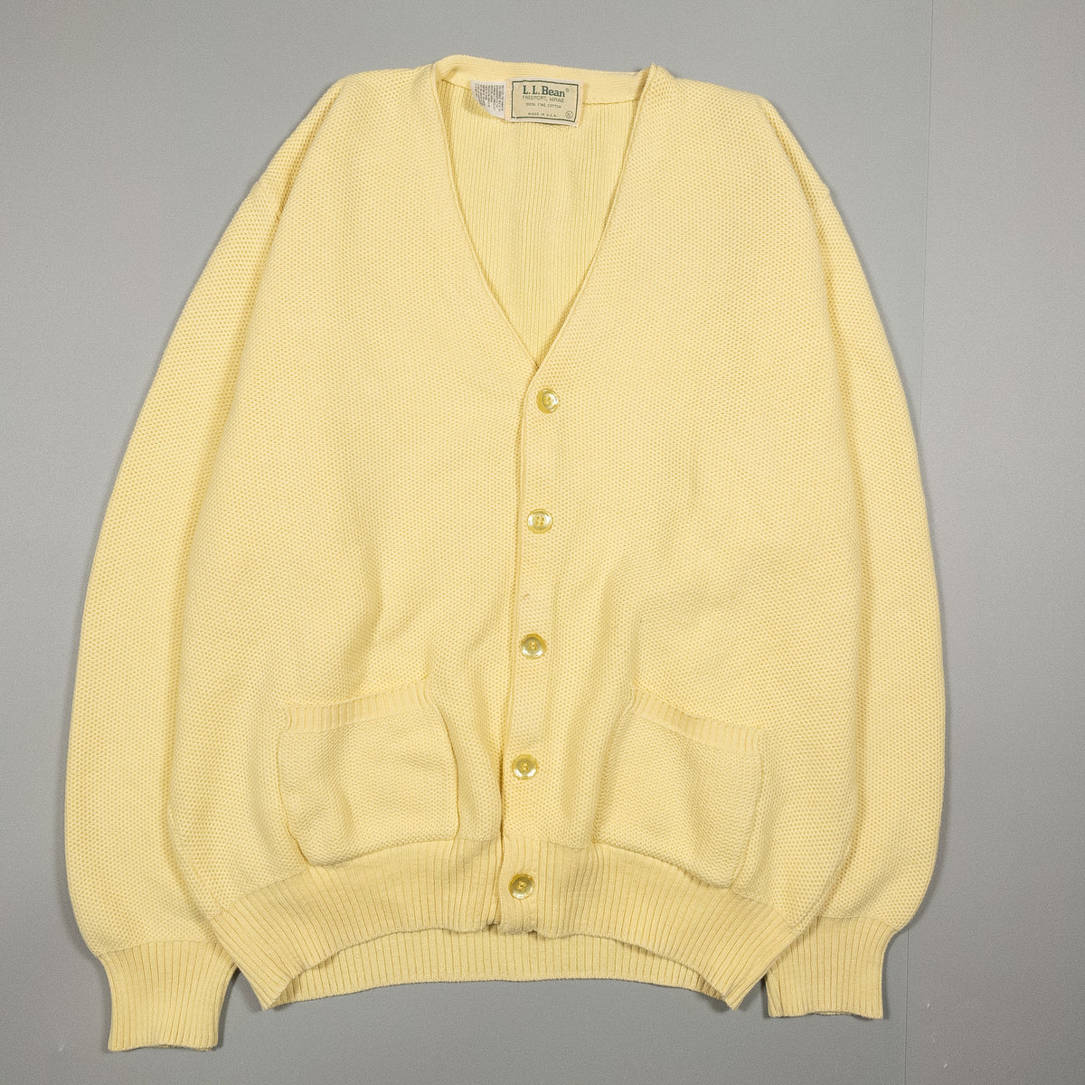[メンズXL] 90年代 L.L.Bean/エルエルビーン カーディガン コットンカーディガン USA製