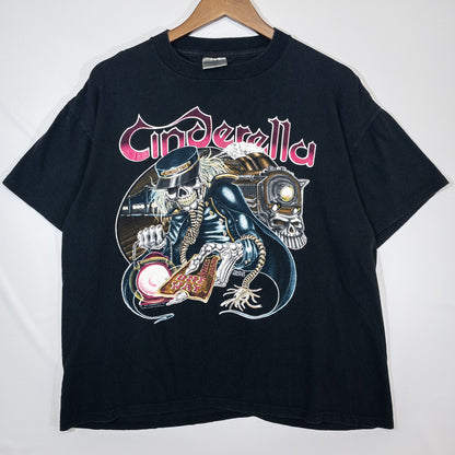 [メンズL] 90年代 The Brockum Group/ザ・ブロッカム・グループ Tシャツ Cinderella シンデレラ バンドプリント バンＴ