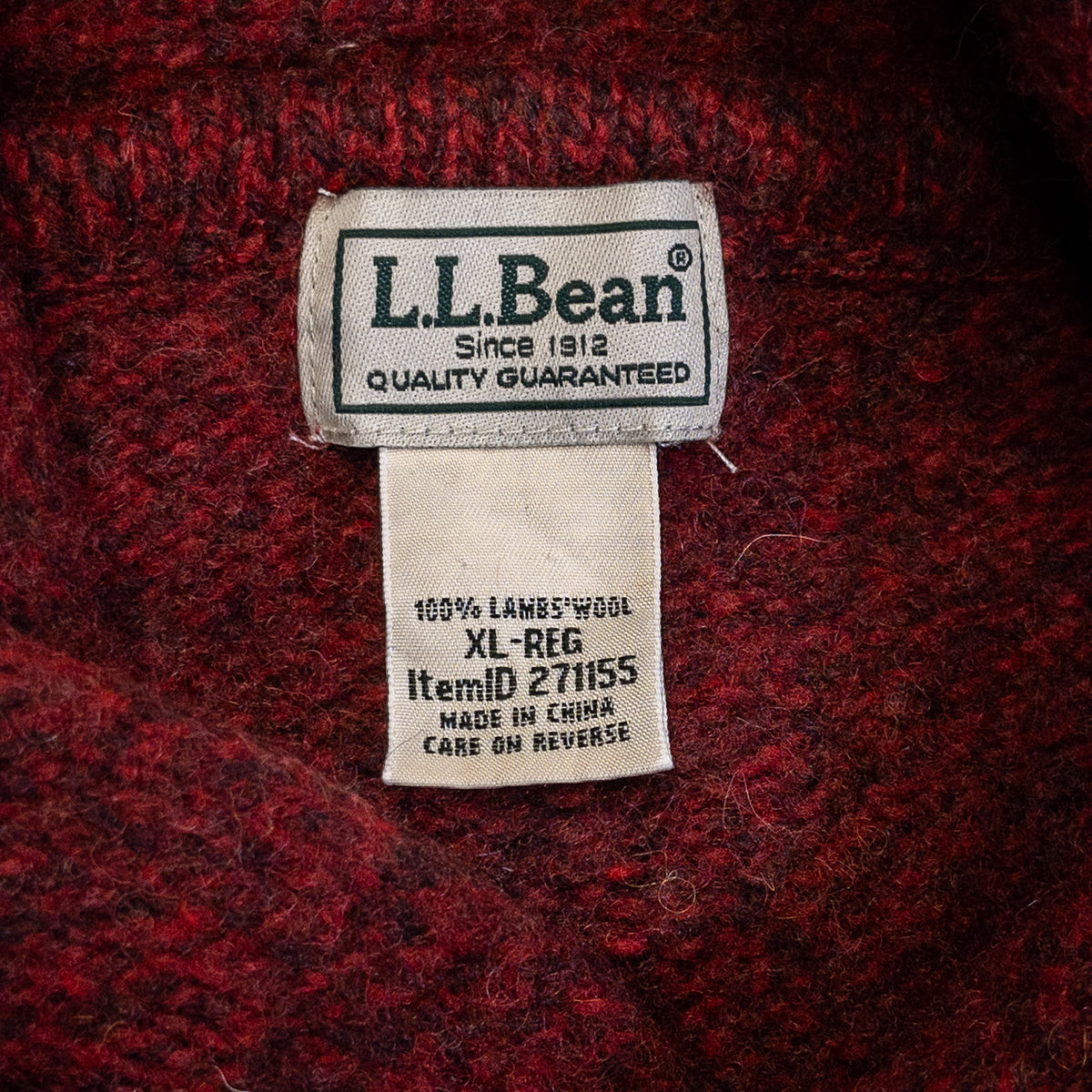 [メンズXL] 90〜00年代 L.L.Bean/エルエルビーン ニット セーター ショールカラー