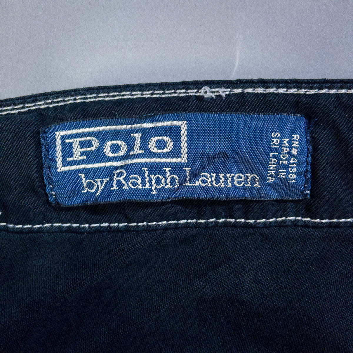 [メンズW32] 90〜00年代 Polo by Ralph Lauren/ポロバイラルフローレン チノパン ワイドパンツ 黒染め