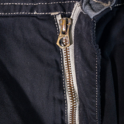 [メンズW33] 00年代 Polo Ralph Lauren/ポロラルフローレン ショートパンツ カーゴショーツ 黒染め